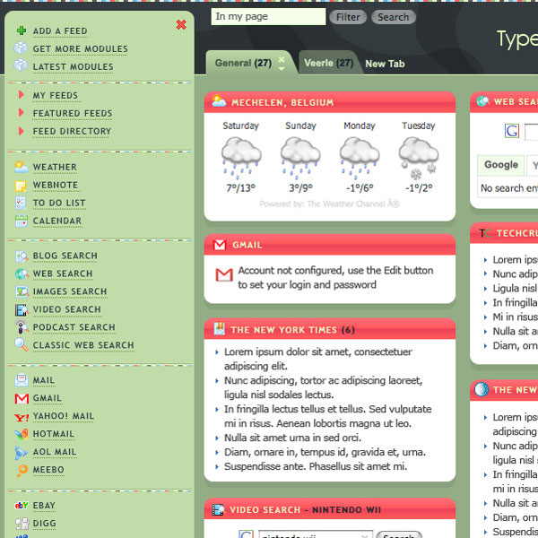 netvibes website screenshot